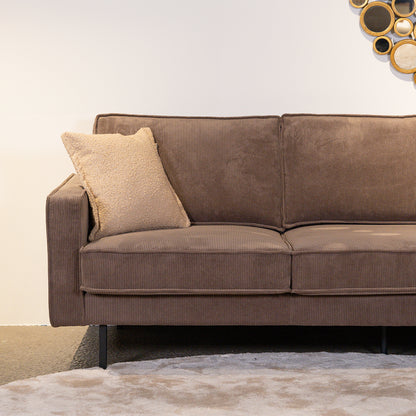 Hoekbank Derby | Bruin Ribcord | Longchair L+R