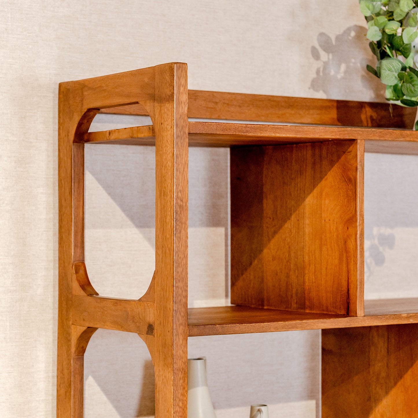 Boekenkast Brix Damian | Mangohout | Naturel hout