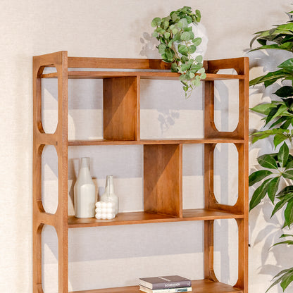 Boekenkast Brix Damian | Mangohout | Naturel hout