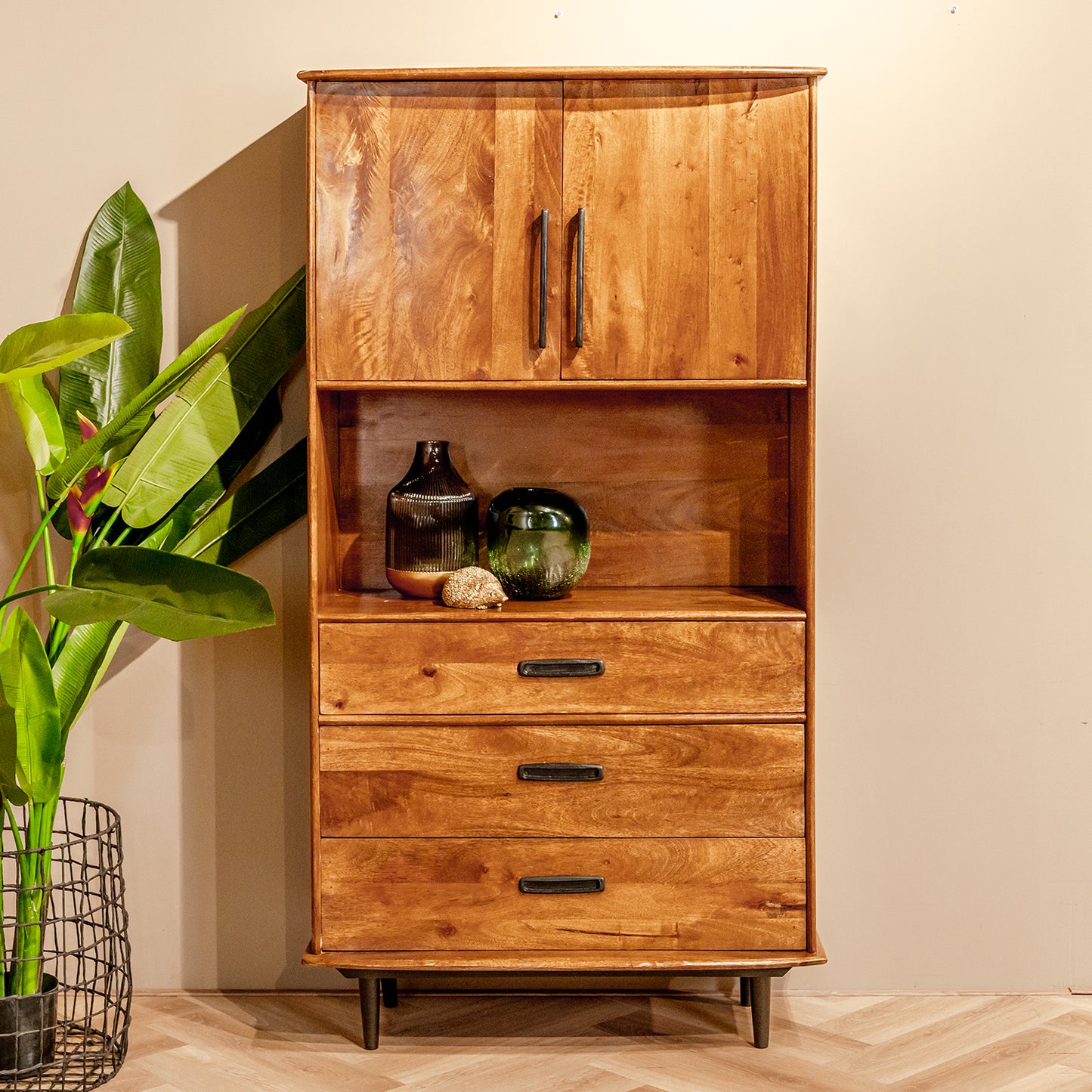 Opbergkast Elias | Naturel Mangohout