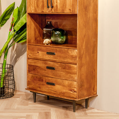 Opbergkast Elias | Naturel Mangohout