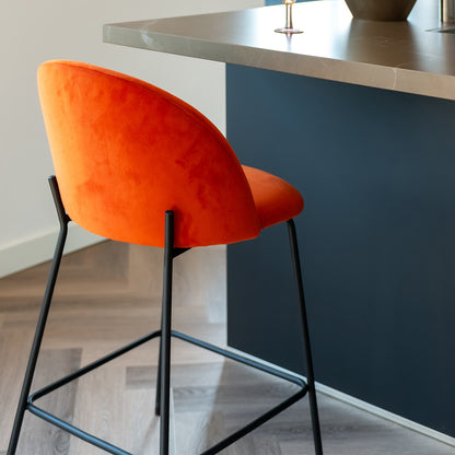 Barkruk Alyssa | Rood Stof