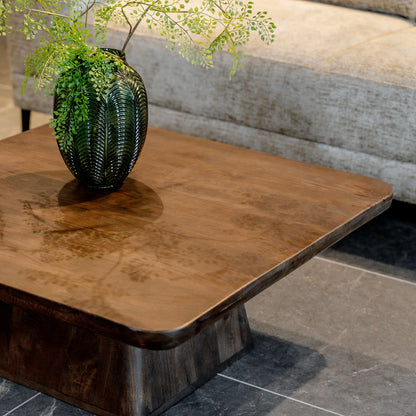 Salontafel Stockholm | 80 cm | Bruin Mangohout