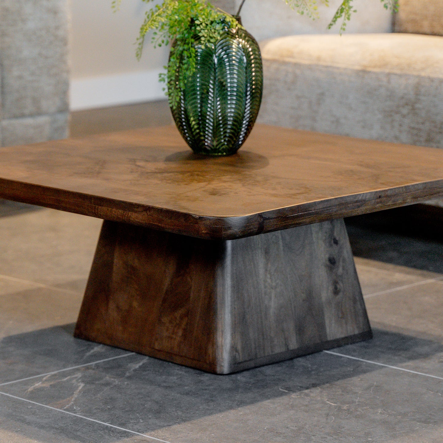 Salontafel Stockholm | 80 cm | Bruin Mangohout