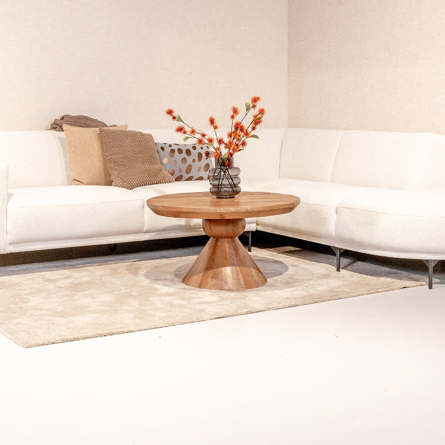 Salontafel Brix Baltho | Rond | Naturel Mangohout