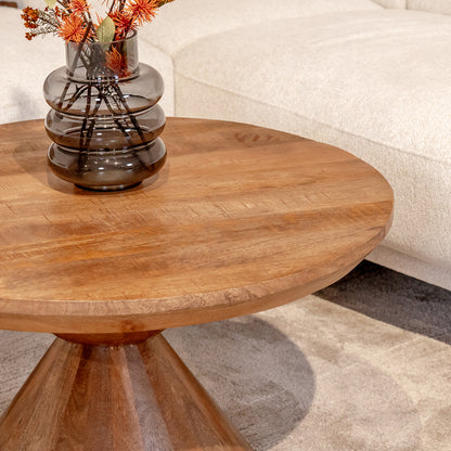 Salontafel Brix Baltho | Rond | Naturel Mangohout