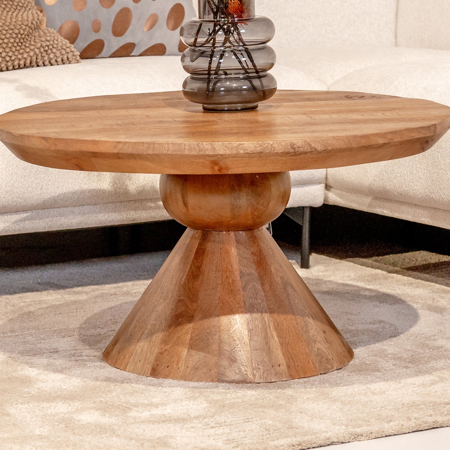 Salontafel Brix Baltho | Rond | Naturel Mangohout