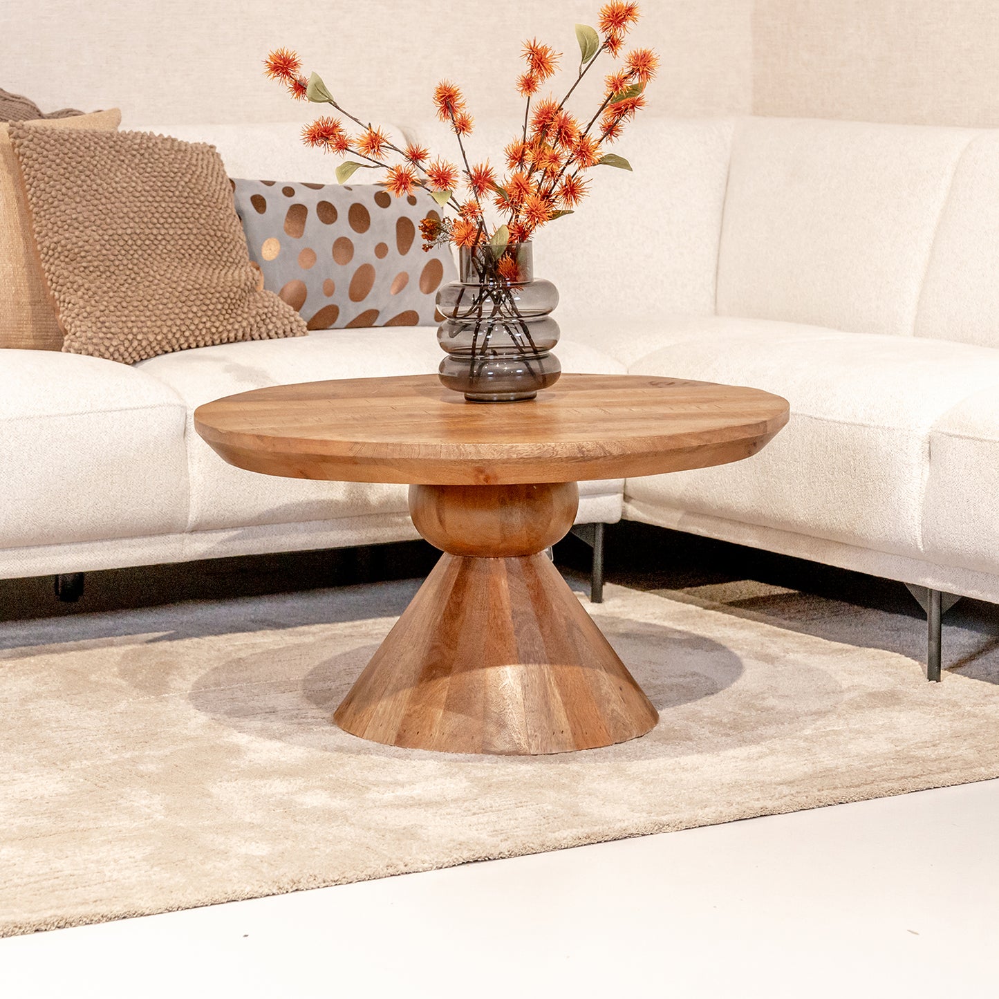 Salontafel Brix Baltho | Rond | Naturel Mangohout