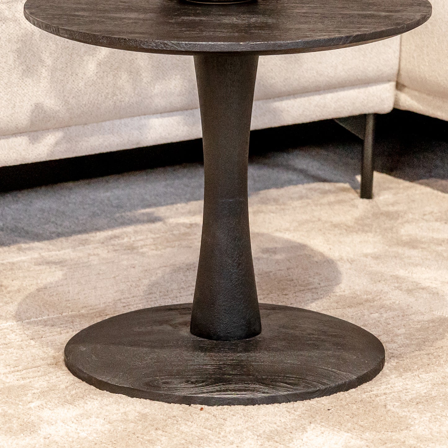 Salontafel Brix Vivian | Rond | Zwart Mangohout