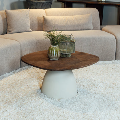 Salontafel Cornetto | Malaga Brown | Organisch | 65cm