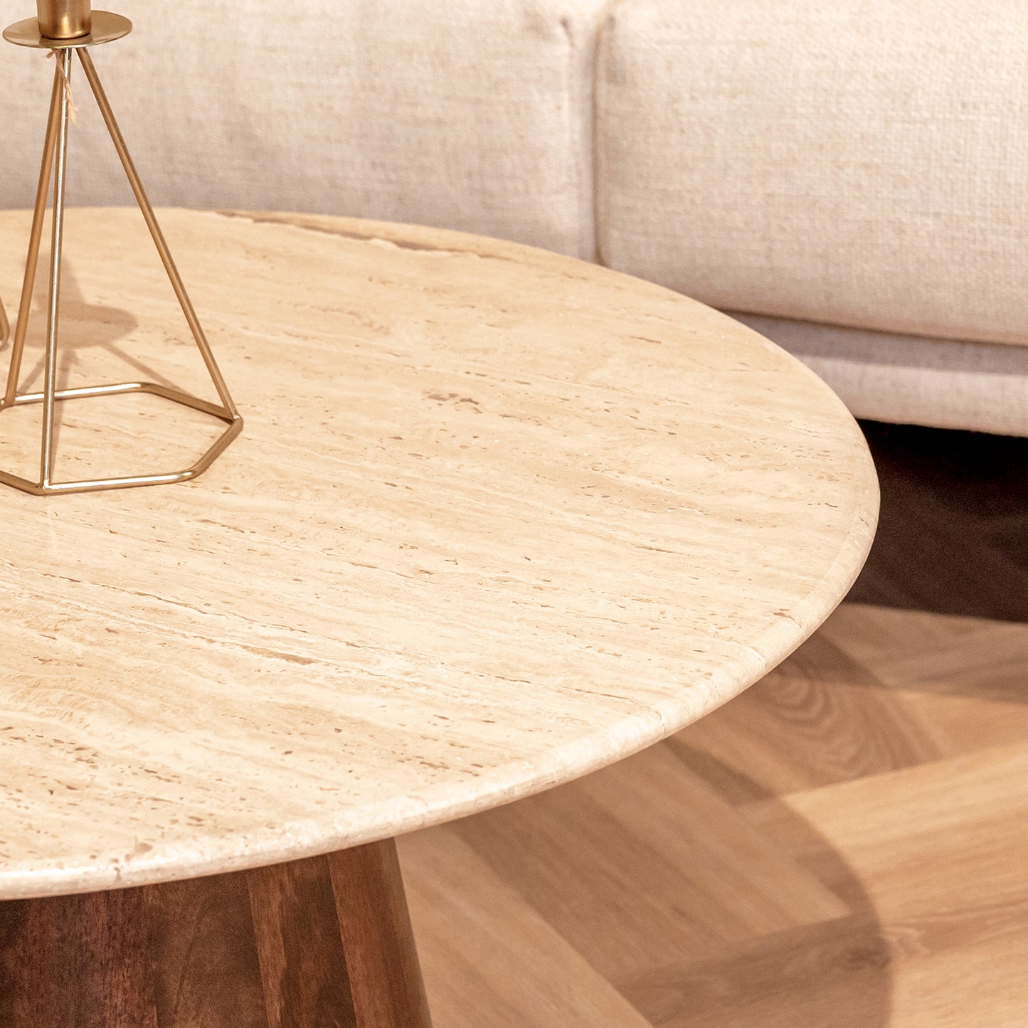 Salontafel Valentino | Rond | Bruin Mangohout