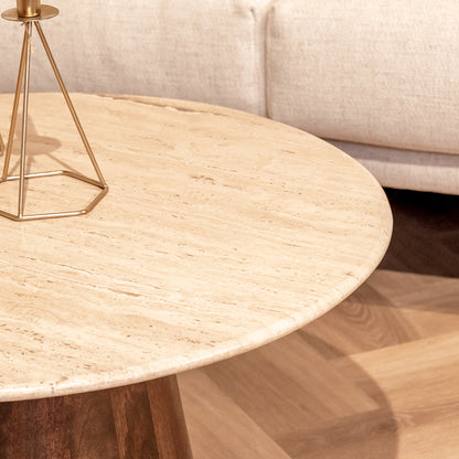 Salontafel Valentino | Rond | Bruin Mangohout