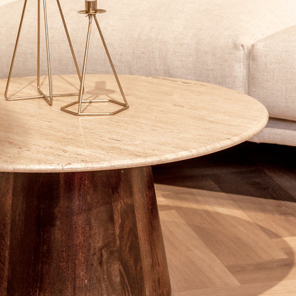 Salontafel Valentino | Rond | Bruin Mangohout