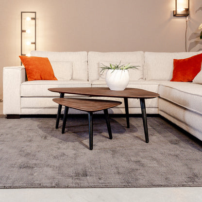 Salontafel Set Rock | Espresso Mangohout