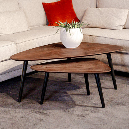 Salontafel Set Rock | Espresso Mangohout