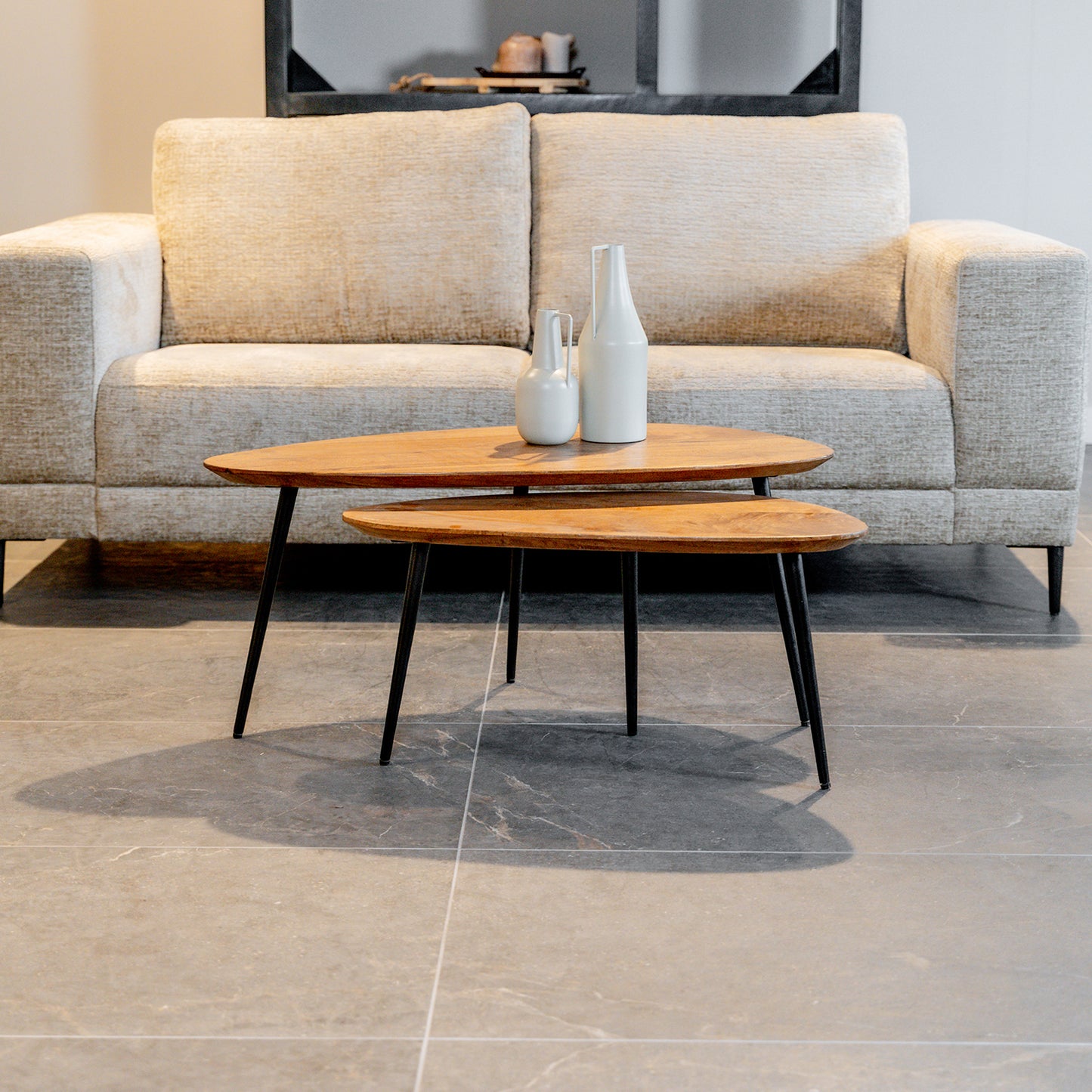 Salontafel Flare | Set Van 2 | Mangohout