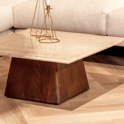 Salontafel Valentino | Vierkant | Bruin Mangohout