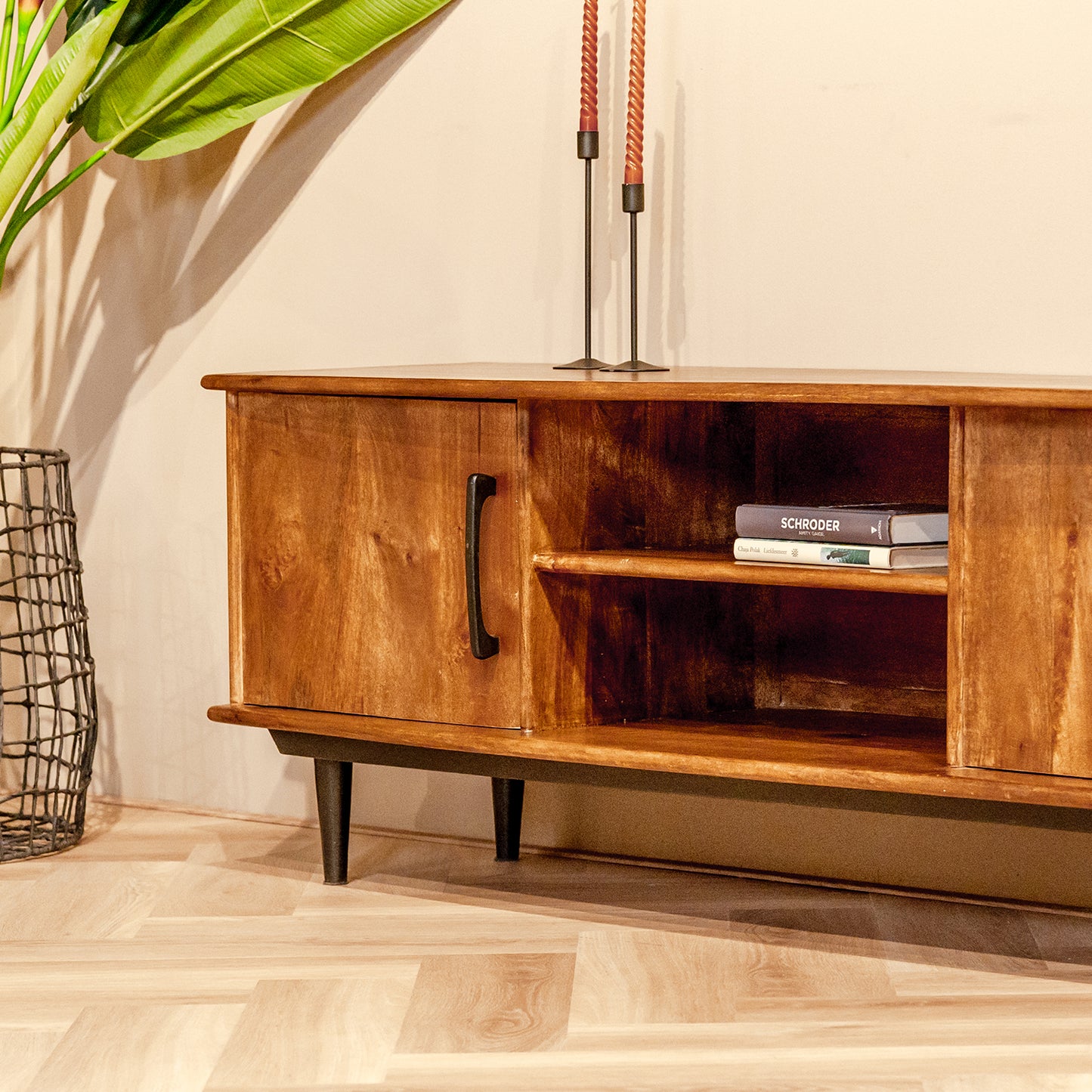 TV-Meubel Elias | Bruin Mangohout