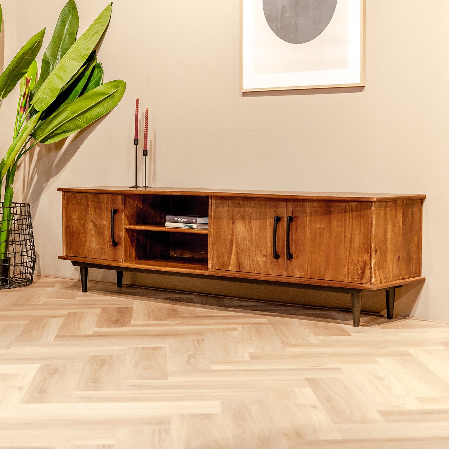 TV-Meubel Elias | Bruin Mangohout