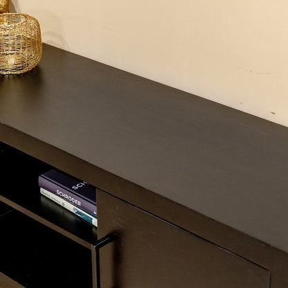 TV-Meubel Jaxx | Zwart Mangohout