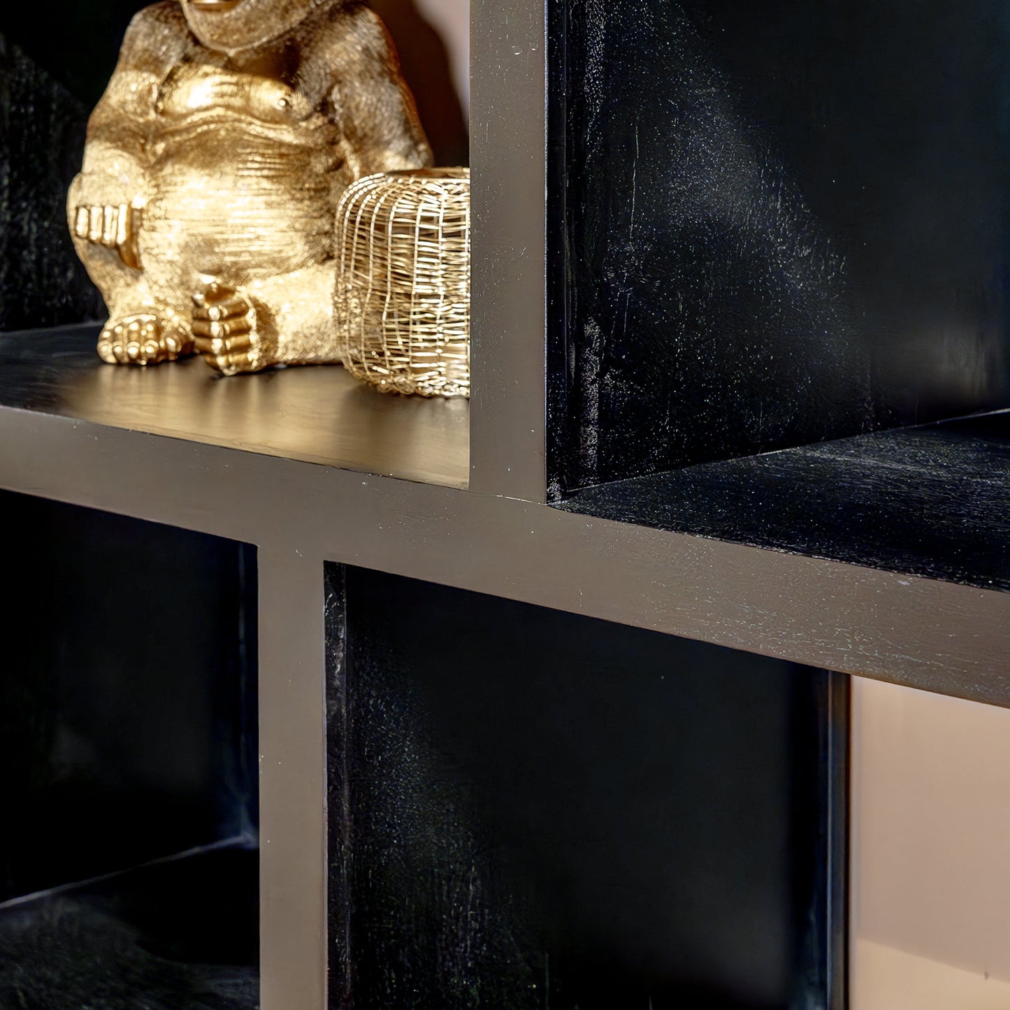 Vakkenkast Jaxx | 120 cm | Zwart Mangohout