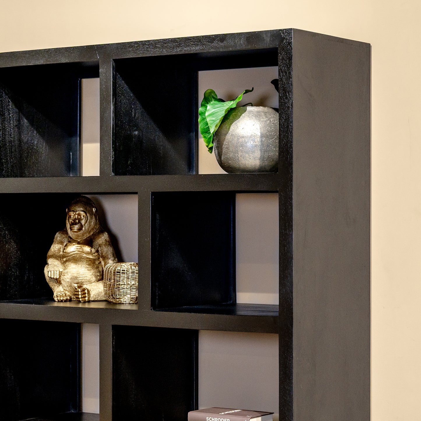 Vakkenkast Jaxx | 120 cm | Zwart Mangohout