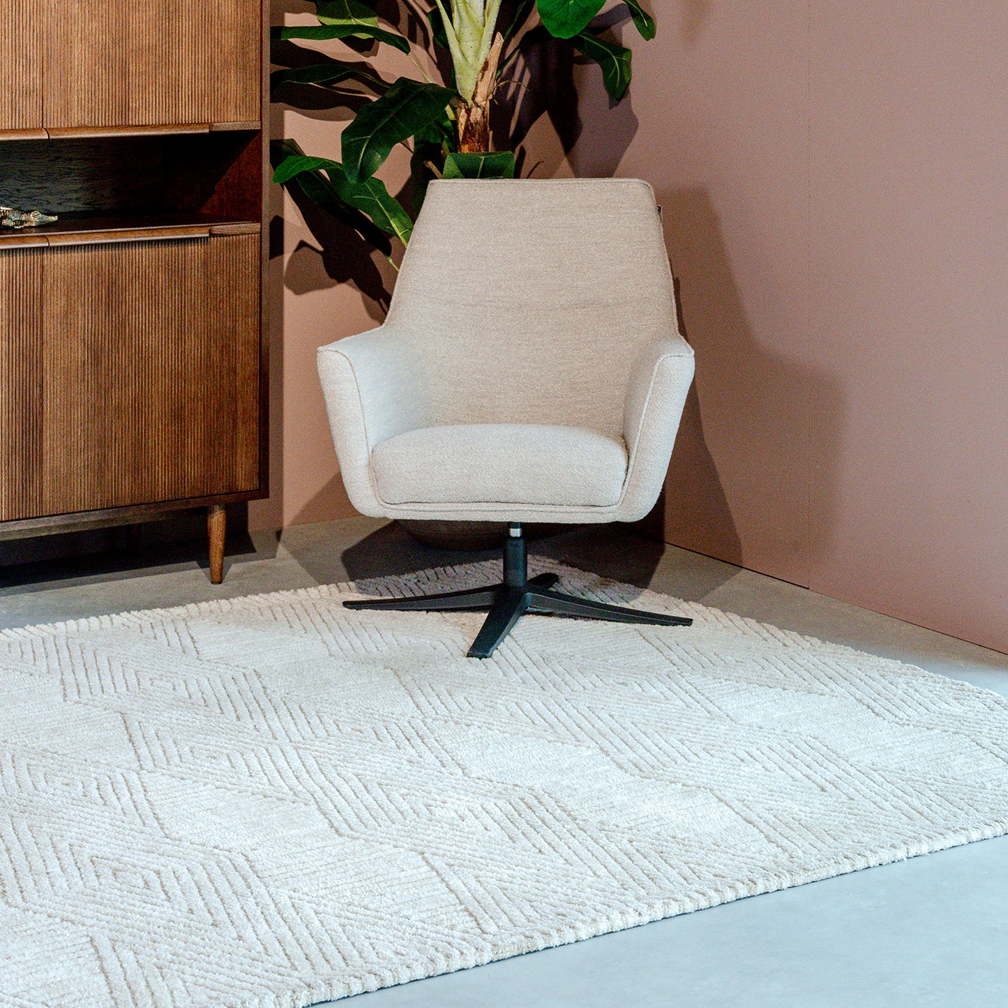 Vloerkleed Cosy | Taupe Polyester | 200x300 cm