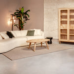 Vloerkleed Wolly | Taupe Wol | 160x230 cm