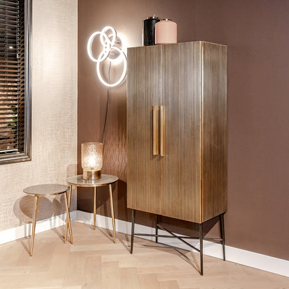 Wandkast Ironville | 182 cm Hoog | Goud