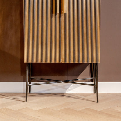 Wandkast Ironville | 182 cm Hoog | Goud
