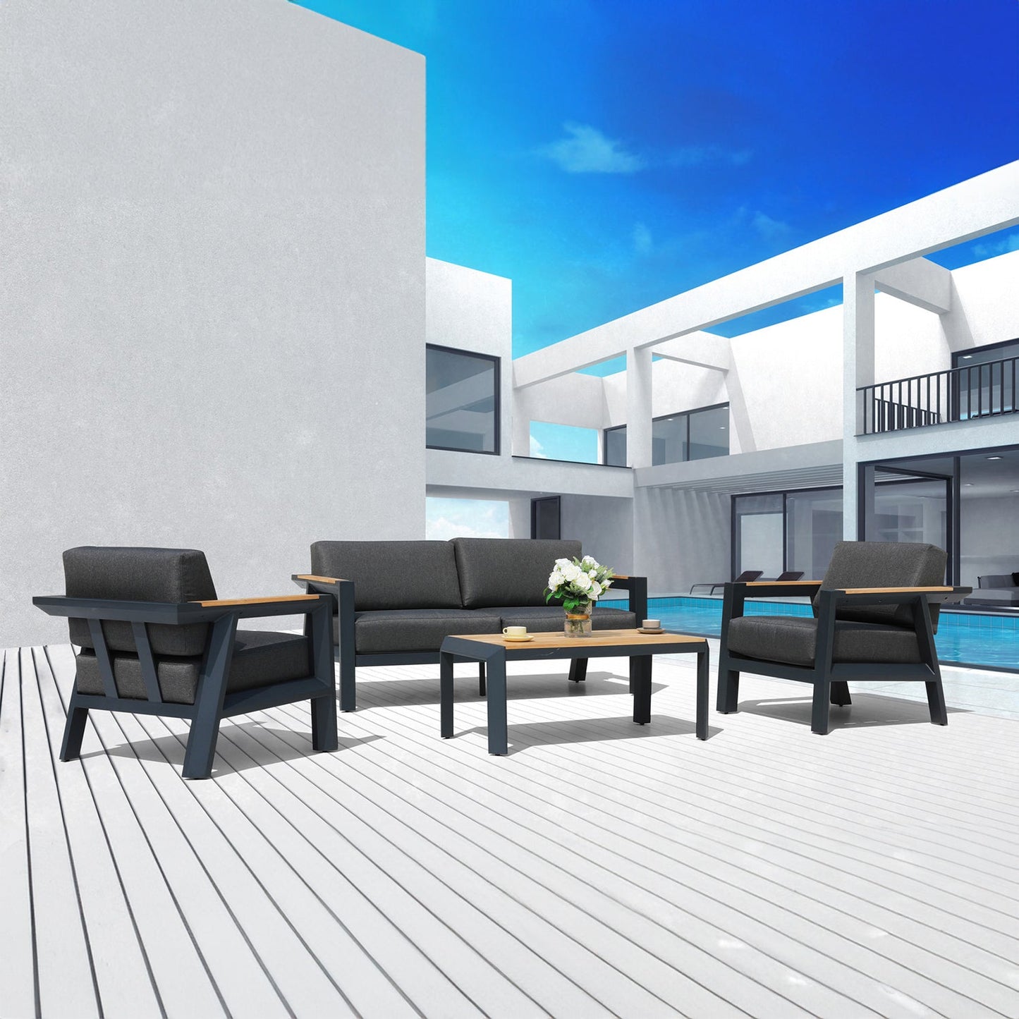 Loungeset Alexia | Zwart