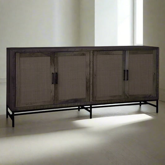 Dressoir Carini | Antraciet Mangohout