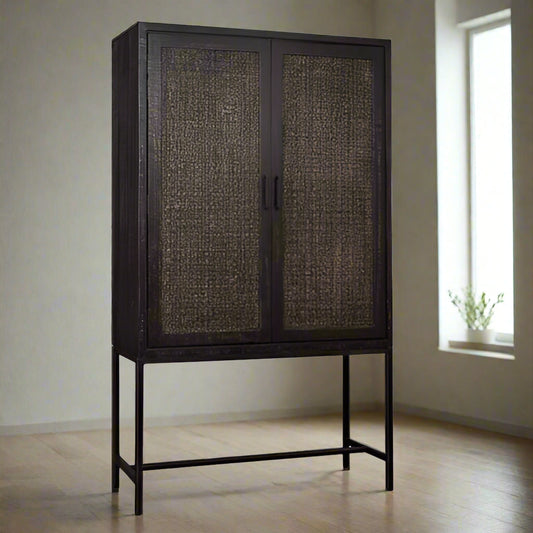 Opbergkast Carini | Antraciet Mangohout