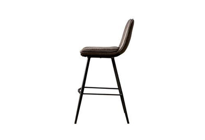Barkruk Pamplona | Fabric T- Antraciet — Zijaanzicht - witfoto