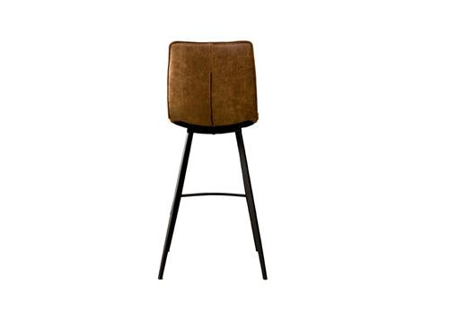 Barkruk Pamplona | Fabric T- Antraciet — Achteraanzicht - witfoto