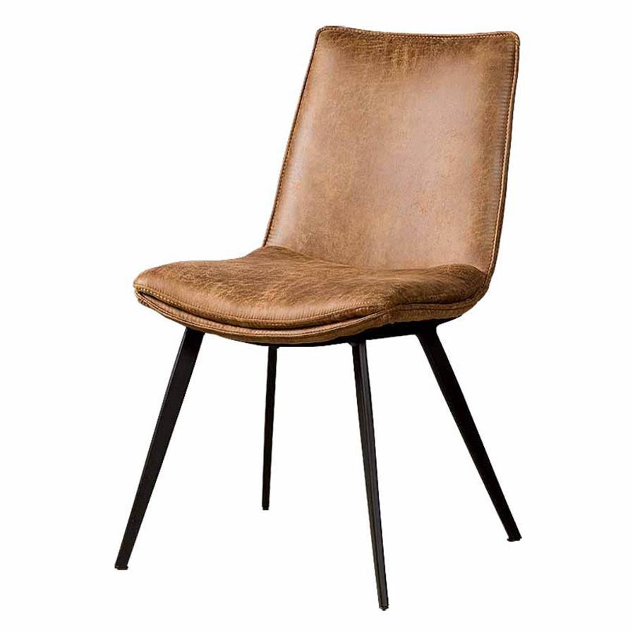 Eetkamerstoel Pamplona | Fabric T- Cognac