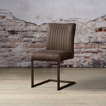 Eetkamerstoel Ferro | Microvezel Donkerbruin