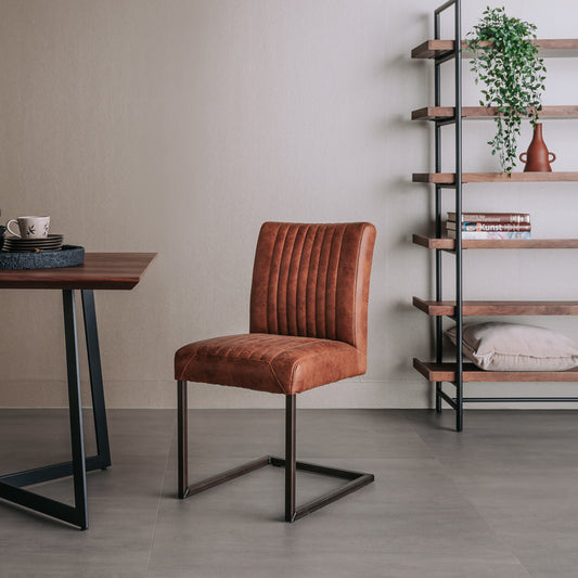 Eetkamerstoel Ferro | Microvezel Lichtbruin