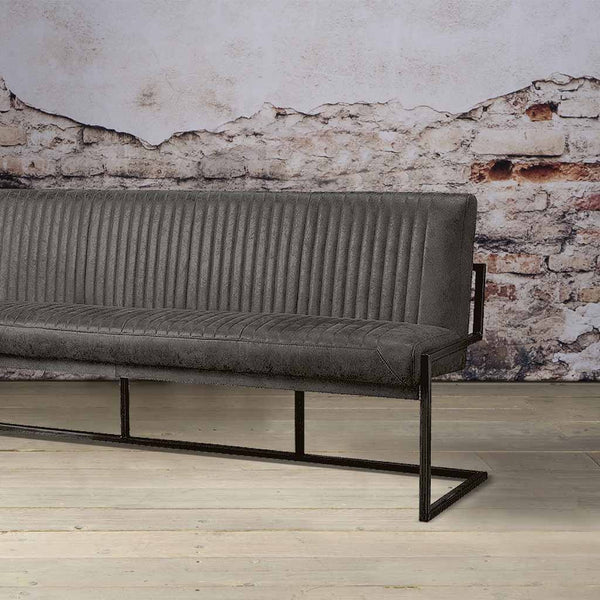 Eetkamerbank Ferro | Microvezel Antraciet