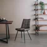 Eetkamerstoel Navarra | Fabric T - Antraciet