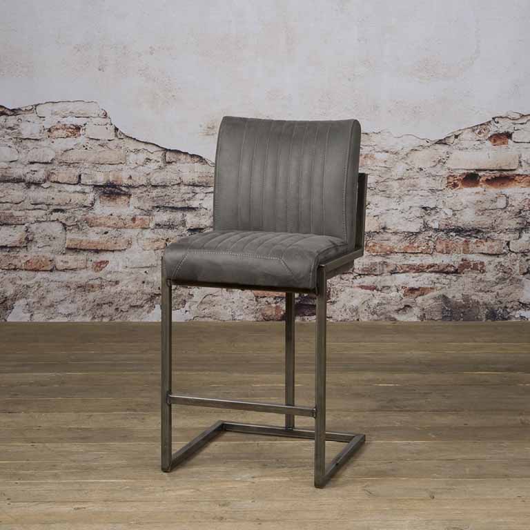 Barkruk Ferro | Microvezel Antraciet