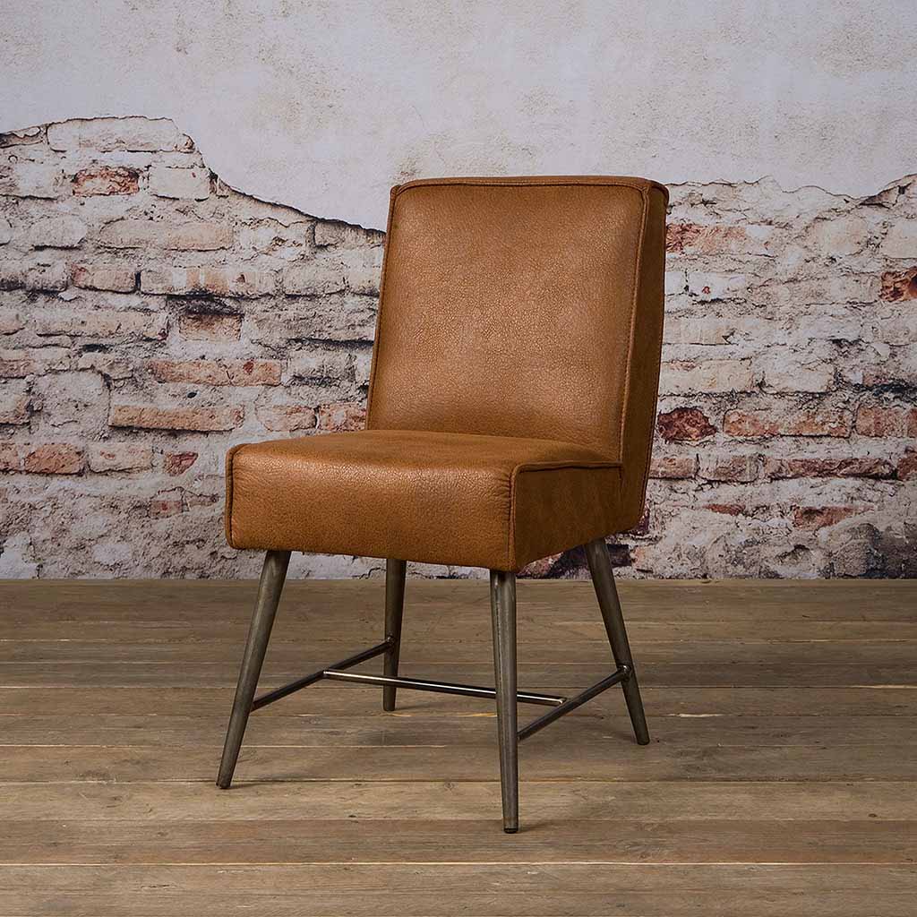 Eetkamerstoel Belmonte | Fabric Cherokee Cognac