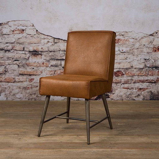 Eetkamerstoel Belmonte | Fabric Cherokee Cognac