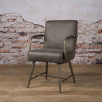 Eetkamerstoel Belmonte | Met armleuning | Fabric Cherokee Groen