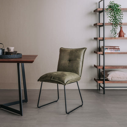 Eetkamerstoel Seda | Fabric Cherokee Groen