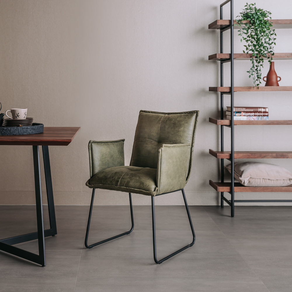 Eetkamerstoel Seda | Met armleuning | Fabric Cherokee