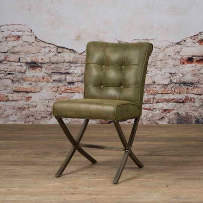 Eetkamerstoel Barcelona | Fabric Cherokee Groen