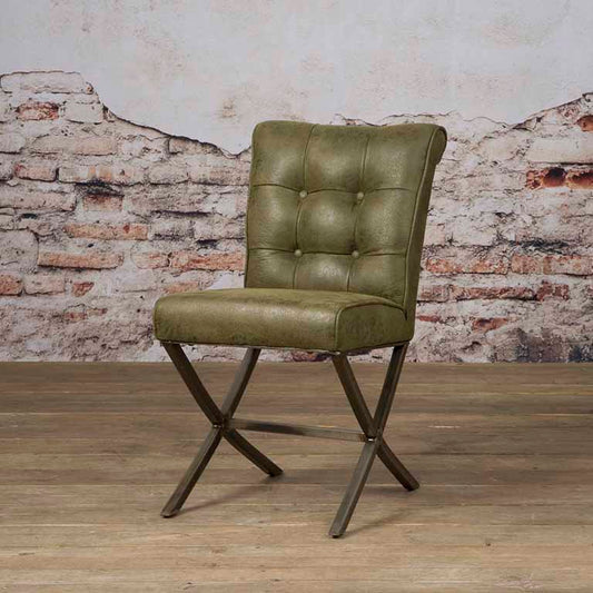 Eetkamerstoel Barcelona | Fabric Cherokee Groen