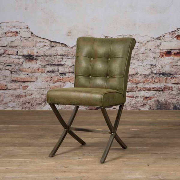 Eetkamerstoel Barcelona | Fabric Cherokee Groen