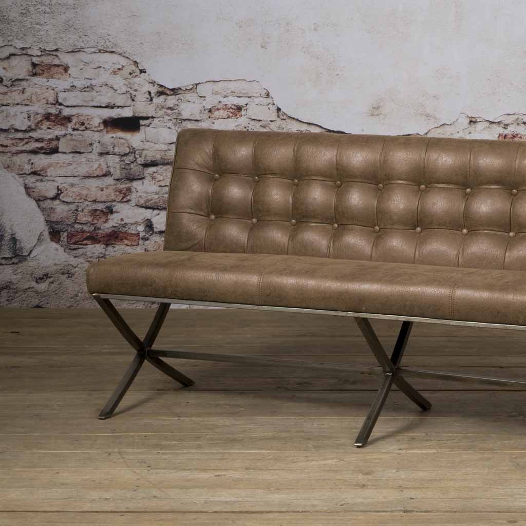 Eetkamerbank Barcelona | Fabric Cherokee Bruin